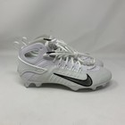 Nike Men   s 12 Huarache 9 Elite Mid Lax Lacrosse Cleats White black Fd0088-101