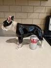 Large Mid-century 16  Vintage Boston Terrier Dog Ceramic Figurine Japan