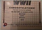2025 Historic Autographs Ww2 Cut Auto Dick Sisler Us Navy Cardinals Phillies  20