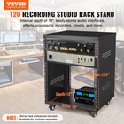 Vevor 12u Av Rack Stand 500 Lbs Capacity Network Stereo Recording Studio Rack