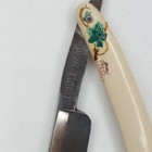 Antique 1910s Straight Razor Germania Cutlery Works Goddess Figural Celluloid