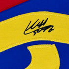 Framed Facsimile Autographed Luis Suarez 35x39 Fc Barcelona Blue Reprint Jersey