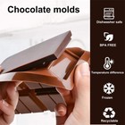 1-3 Pcs Chocolate Bar Mold Silicone For Baking Chocolate Bar Various Pattens