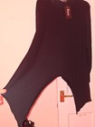 Womens Long Sleeve Hanky Hem Marl Baggy Ladies Oversized Swing Dress Top