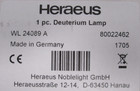 New Heraeus 80022462 Deuterium Lamp 81000161-1