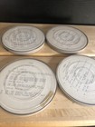Vintage Lot Of 4 Realistic Round Reel Storage Cases Holds 7  Audio Tapes Plastic