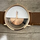 Emporio Di Milano Spt-008 Quartz Analog Rose Gold Brown Leather Watch Wr