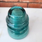 Vintage Hemingray-42 Green Glass Insulator