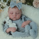 Realistic Reborn Baby Dolls - 18 Inch Real Life Baby Girl  Silicone Doll With An