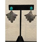 Vintage Navajo Sterling Silver Turquoise Earrings 
