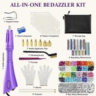 Glteck Hotfix Applicator Kit  5784 Rhinestones  7 Tips  Templates