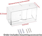 Cq Acrylic Wall Mount Paper Towel Dispenser With Lid clear Folded Paper Towel Ho