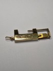Vintage Chineese Brass Padlock Lock With Flat Key Trunk Chest Hardware Antique