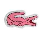 Lacoste Crocodile Embroidered Patch Set Iron-on Sew-on Alligator Logo Applique