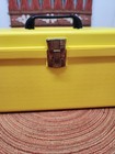 Wilson Wil-hold Sewing Box With Tray Sunny Yellow Handle Has Been Replaced 1970s