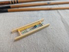   japan Traditional Craft Bicchu Urushi Bamboo Fishing Rod Tanago Edo Art Vintage