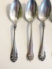 Antique Sterling Silver Spoons Lot Of 5 Floral Rose Pattern 1898 Victorian Kirk