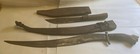 Antique Filipino Cebu Pirah Sword   Scabbard Plus Bolo Knife   Wood Sheath