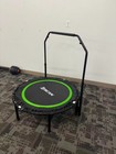Bcan 40  Mini Trampoline Bungee Rebounder With Adjustable Handle Green Open Box