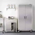 Seville Classics Ultrahd       2-door Rolling Storage Cabinet  36  W X 18  D X 72  H