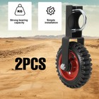 Gate Wheel 6inch Fence Gate Wheels For Metal Tube Gate 360 Degree Rotation