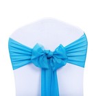 25 50 100 150 200 Chiffon Chair Sashes 7 5  Wider Fuller Bow Wedding Party D  cor