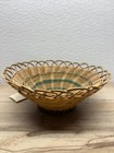 Vintage Handwoven Wicker Basket Cherokee Style Handmade In Usa