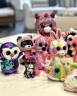 Some New 24 Beanie Boo Boos Collectors Items Lot Euc Sequin Stuffed Plush Toy