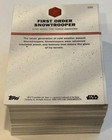 2016 Star Wars Trader Physical Base Trading Card Set Of 100 Cards Topps