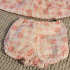 Vintage Nwot Mayfair Kids Floral Pink 2 Piece Dress With Diaper Cover 3 6 Months