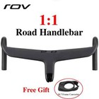 Full Internal Routing Road Bike Handlebar Carbon Fiber One-piece Drop Handlebar
