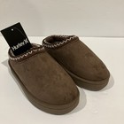 Hurley Kids Modi Slippers Brown Faux Fur Indoor Outdoor Slip   on Size 11 New