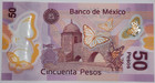 Unc 2019-jan-30 Mexico 50 Pesos Banknote - P    123aae