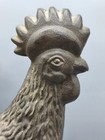 Vintage 14 5  Cast Iron Rooster Doorstop - Heavy Duty Farmhouse Country Decor