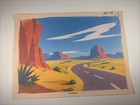 Animation Cel Background Vintage Cartoon Looney Tunes Hanna Barbera Disney Print