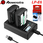 Lp-e6 Battery  Dual Charger For Canon Eos 80d 6d 7d 70d 60d 5ds R Mark Ii Iii Iv