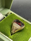 1937 Vintage St  Vincent Hospital Ny Nursing Graduation Ring 10k Garnet Size 6 5