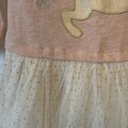Mud Pie Kids Baby Girls Children Pink Reindeer Mesh Dress  Nwt Size 4t Shimmer 