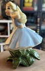 Vintage 1950s Evan K Shaw Disney Alice In Wonderland Ceramic Figurine 5 75   