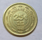 1983 Smile America Says Chuck E  Cheese 25   Rare Vintage Coin Arcade Game Token