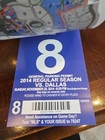 Lot Of 4 New York Giants Parking Pass 2014 Season Stub Permit Game Stub Park