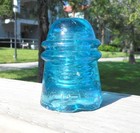 Scarce Aqua Cd 120 Homer Brooke s Glass Insulator