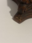Hand Carved Old Wooden Vintage Antique Panel Candle Holder Stand Tableware