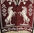 Mexican Poncho Wild Horses One Size Fits All Sarape Ponchos De Caballos Salvajes