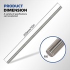 4 Pcs 304 Stainless Steel M6 Fully Threaded Rod 10  255mm  Long Threaded Rod    