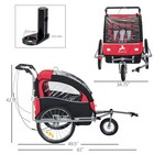Elite Ii Double Baby Bike Trailer Child Bicycle For Kids Red