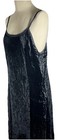 Vintage Y2k Black Velvet Maxi Dress Size Large Grunge Goth Fairy Whimsigoth Stap