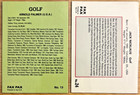  2x  Arnold Palmer   Jack Nicklaus 1993 Fax-pax Legendary Golf Lot