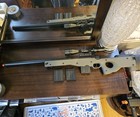 Airsoft Cyma L96 Rifle With Scope And 3 Magazines With 500fps Upgraded Spring