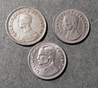 Thailand  - 1 Baht - 1962  1974 And 1977 - Coins  3 Coins 